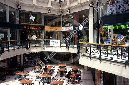 Interior of a shopping mall in Vina del Mar, Chile.