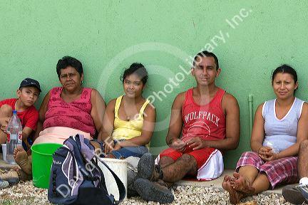 Costa Rican workers at a teak plantation near Tamarindo, Costa Rica.