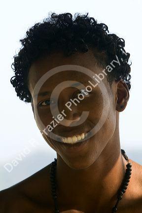 Portrait of an Afro-Carribean man at Samara, Costa Rica.