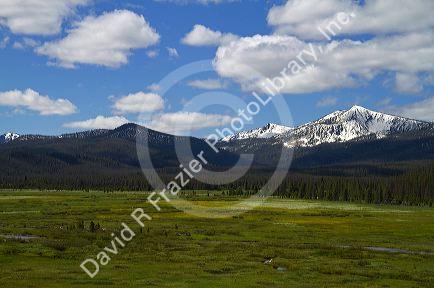 Sawtooth Mountains near Stanley, Idaho, USA.