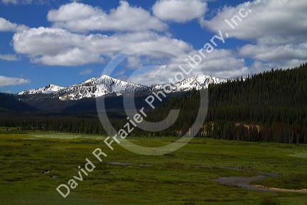 Sawtooth Mountains near Stanley, Idaho, USA.