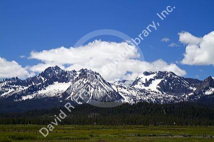 Sawtooth Mountains near Stanley, Idaho, USA.