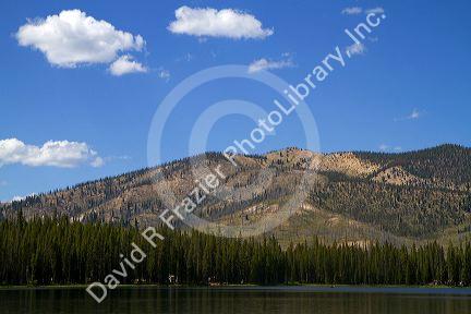 Bull Trout Lake located in the Boise National Forest near Lowman, Idaho, USA.