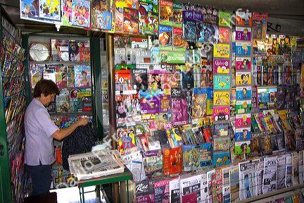 Newsstand in Buenos Aires, Argentina.