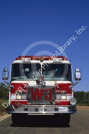Dumphries volunteer fire department pumper truck, Virginia.