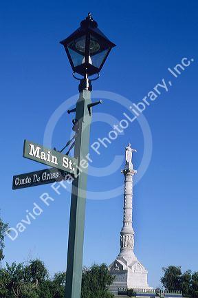 The Victory Monument in Yorktown, Virginia.