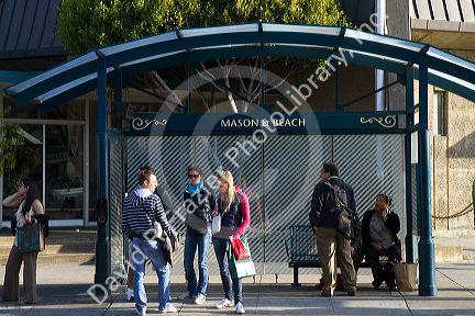 Mason and Beach light rail station in San Francisco, California, USA.