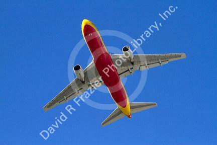 Boeing 737 at take off from the Miami International Airport, Florida, USA.