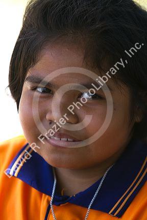 Portrait of an elementary school student on the island of Ko Samui, Thailand.
