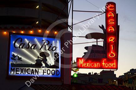 Casa Rio restaurant along the River Walk in San Antonio, Texas, USA.