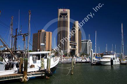 One Shoreline Plaza on the waterfront of Corpus Christi, Texas, USA.