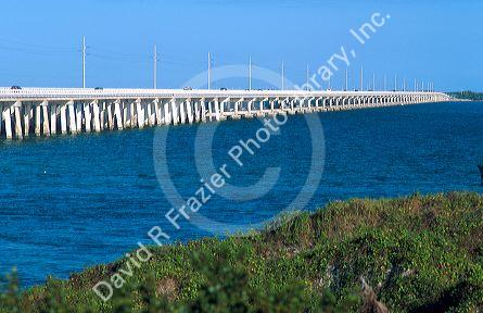 Oversea highway connects Key West to the Florida mainland.