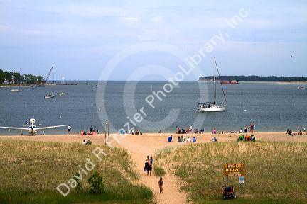 Seaplanes at Grand Marais, Michigan, USA.