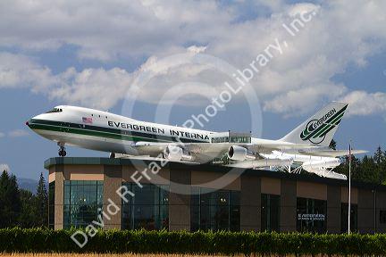 Exterior of the Evergreen Wings and Waves Waterpark located in McMinnville, Oregon, USA.