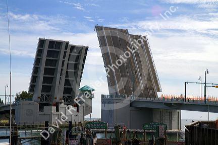 John's Pass Bridge is a twin-span drawbridge located at Madeira Beach, connecting it to Treasure Island, Florida, USA.