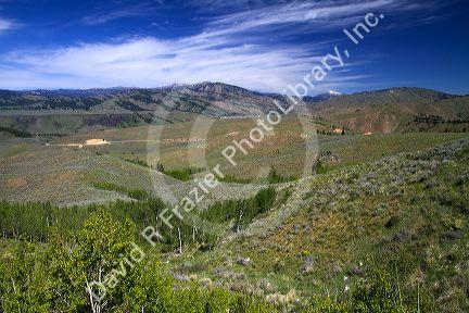 Scenic view of the South Fork of the Boise River canyon at Anderson Ranch Reservoir, Idaho, USA.