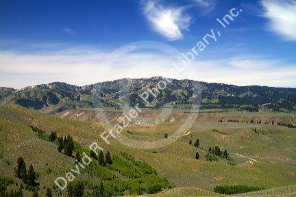 Scenic view of the South Fork of the Boise River canyon at Anderson Ranch Reservoir, Idaho, USA.
