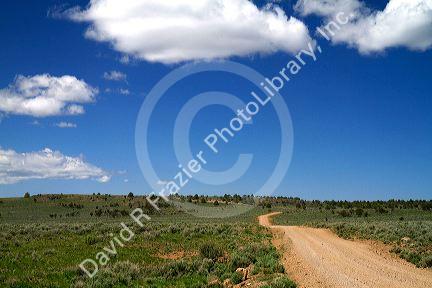 Scenic view along the Owyhee Uplands Backcountry Byway in Owyhee County, Idaho, USA.