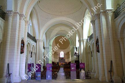 Interior of the Angouleme Cathedral at Angouleme in southwestern France.