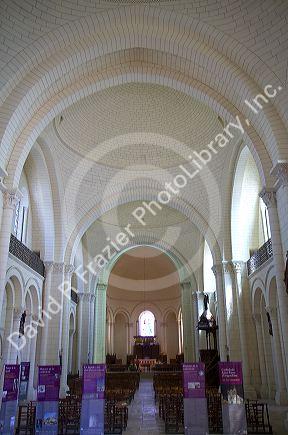 Interior of the Angouleme Cathedral at Angouleme in southwestern France.