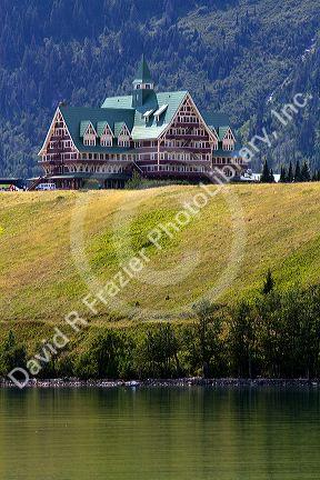 Prince of Wales Hotel located in Waterton Lakes National Park, Alberta, Canada.