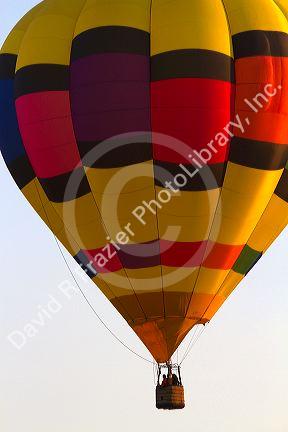 Hot air balloon over Boise, Idaho, USA.