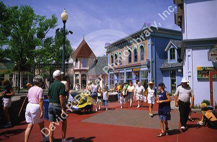 A theme mall in Mackinac City, Michigan.