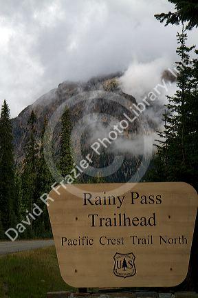State Route 20 at Rainy Pass in the northern Cascade Mountains, Washington, USA.