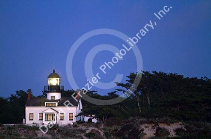 Point Pinos Lighthouse in Pacific Grove, California, USA.