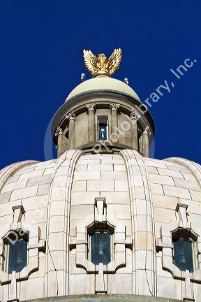 The dome atop the Idaho State Capital Building in Boise, Idaho, USA.