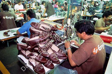 Workers at the Emyco Shoe Factory in Leon, Mexico.