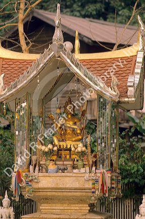 Buddhist spirit house in Thailand.