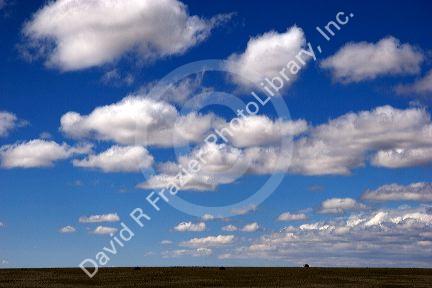 Clouds over the desert in New Mexico.