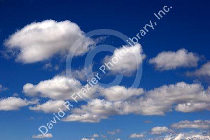 Clouds over the desert in New Mexico.