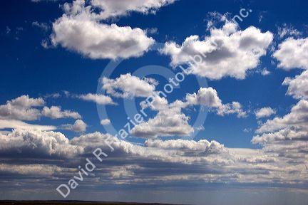 Clouds over the desert in New Mexico.