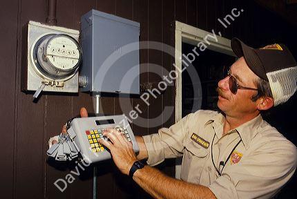Power company meter reader.