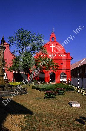 Christ Church in Melaka, Malaysia.