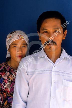 Muslim husband and wife in Malaysia.