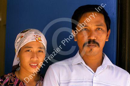 Muslim husband and wife in Malaysia.