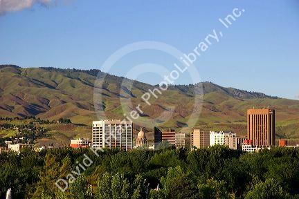 A cityscape view of downtown Boise, Idaho.