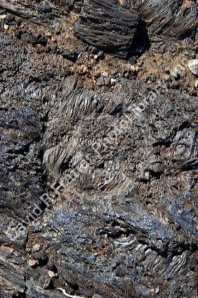 Close up view of lava rock at Craters of The Moon National Monument in Idaho.