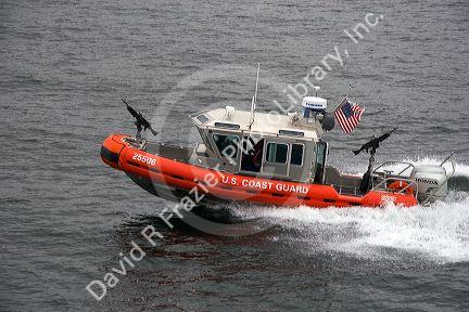 U.S. Coast Guard boat near Seattle, Washington.