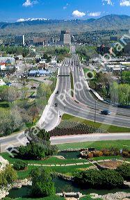 Overview of the city of Boise Idaho.