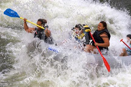White water rafting on the Payette River, Idaho.