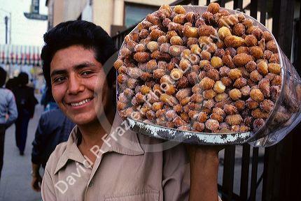 A churro vendor in Tijuana, Mexico.