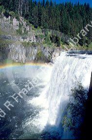 Upper Mesa Falls at Henrys Fork on the Snake River, Idaho.