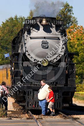 Historic Challenger locomotive steam engine during September 2005 visit to Boise, Idaho.