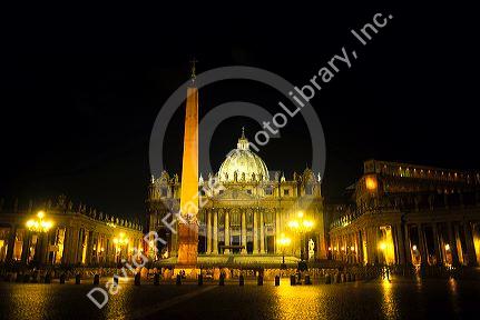 St. Peter's Square in Vatican City, Rome, Italy.