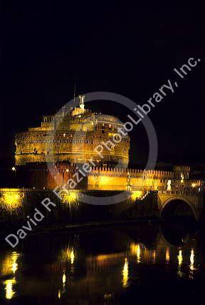 St. Angelo Castle in Rome, Italy.