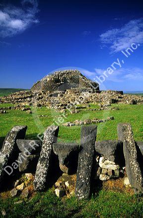Nuraghe at Barumini, Sardinia, Italy.